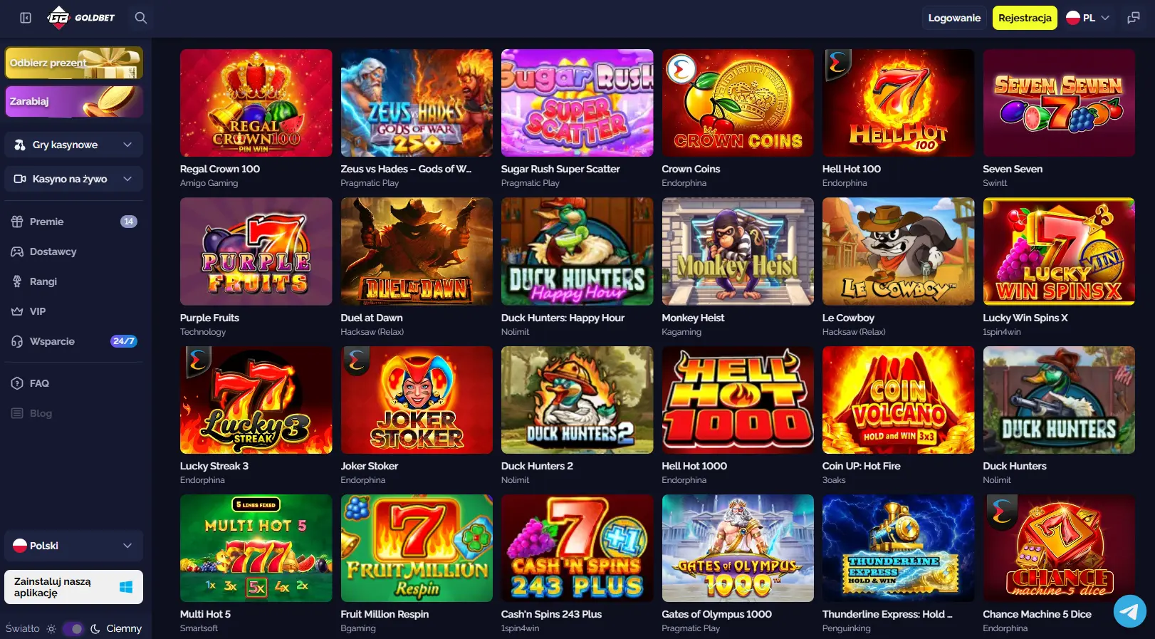 Goldbet otwiera kilka różnych drzwi do świata gier — Goldbet Casino